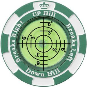 Golf Hat Clip Ball Marker with High Precision Green Reading Aid  For Men